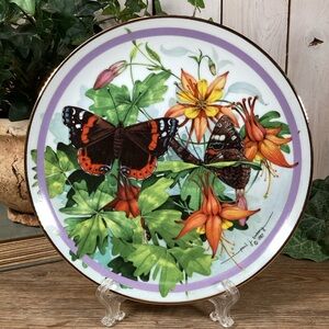 Hamilton Collection Butterfly Garden Red Admiral Collectors Plate